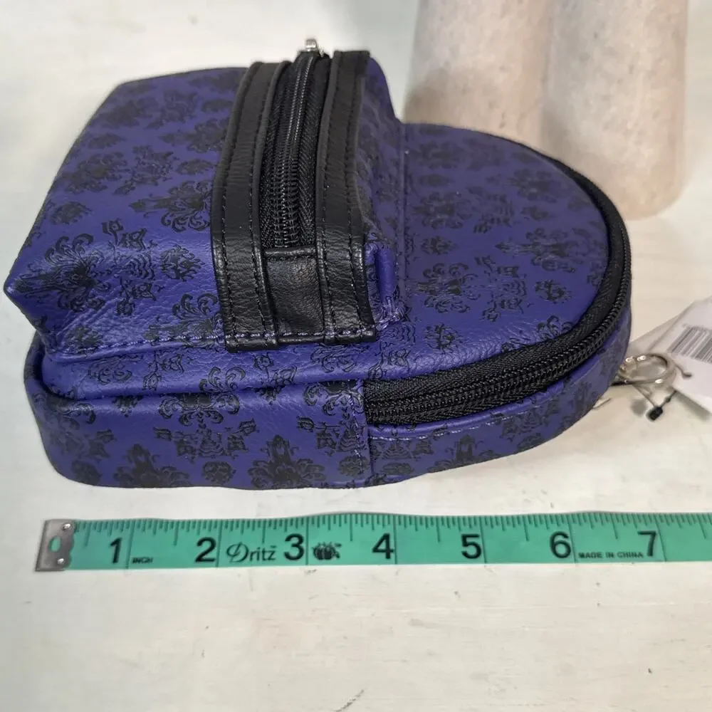 Disney Parks Loungefly Haunted Mansion Wallpaper Mini Backpack Style Wristlet